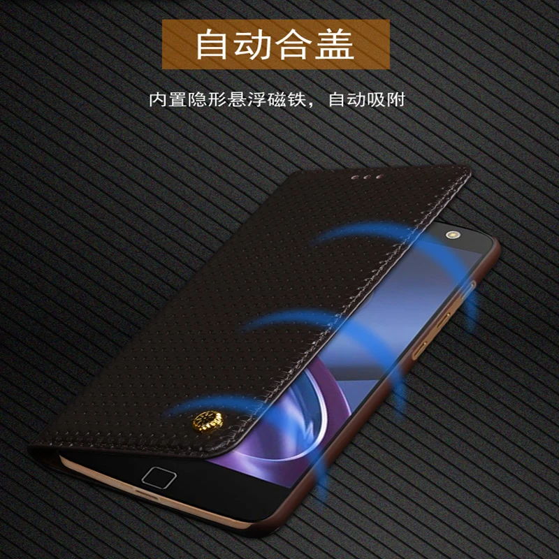 Роскошный чехол для Moto Z2 Play Z2play XT1710 08 из натуральной кожи с откидной крышкой XT171008 Z
