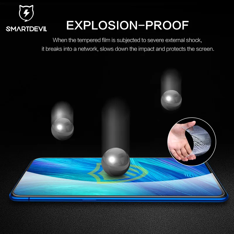 Закаленное стекло SmartDevil для VIVO x27 Y79 2 шт. Защита экрана Y97 нанопокрытие защита от