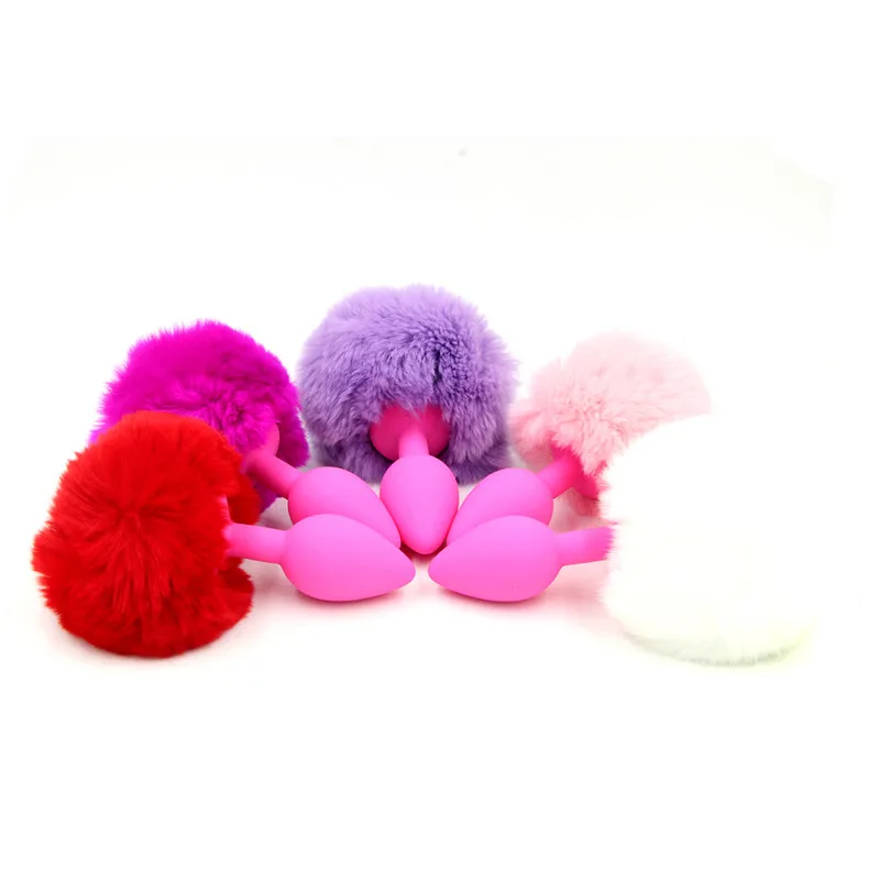 Искусственный Лисий хвост кролика сексуальные игрушки для взрослых Анальная