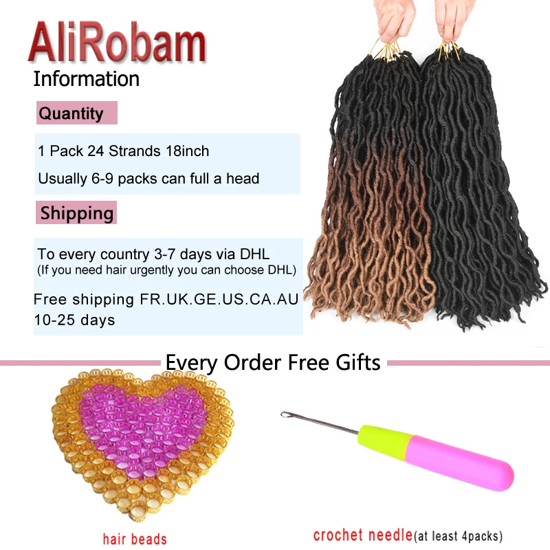AliRobam Goddess Faux locs кудряшки Омбре черный коричневый блонд косы синтетические