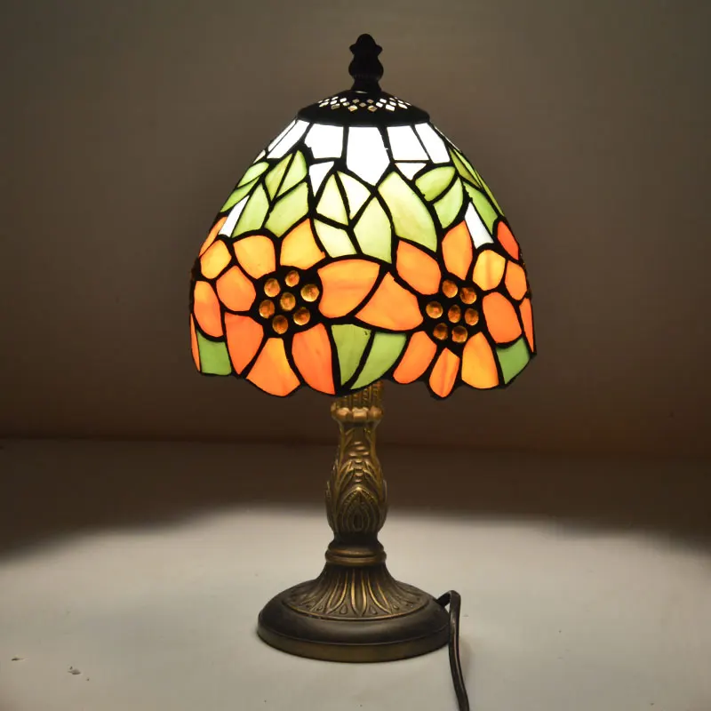 Настольная лампа Tiffany E27 110 240 В|glass bedside lamp|table lampbedside lamp |