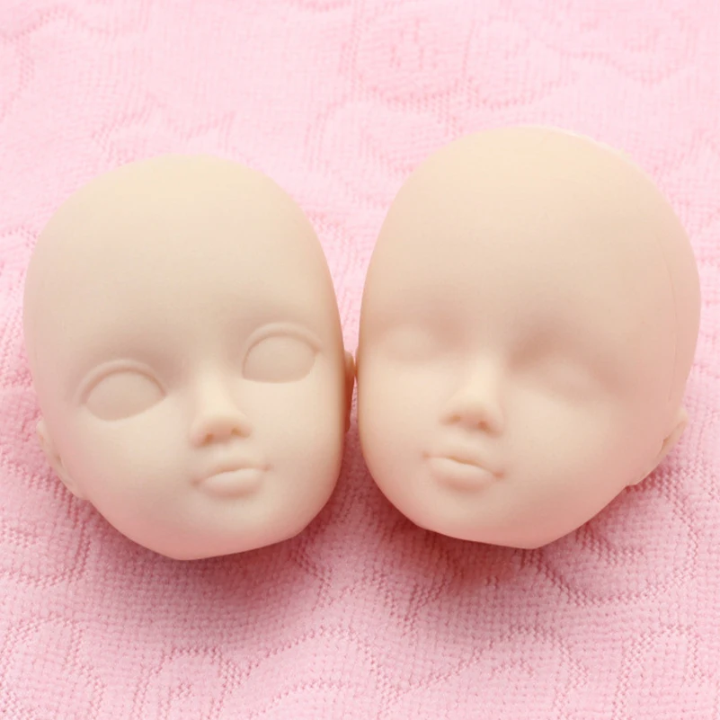 Мягкие пластиковые кукольные головки 100 шт./лот для кукол 1/6 игрушки макияжа