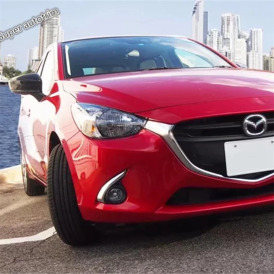 Аксессуары для внешней отделки кольца и век Mazda 2 Demio 2015 2019|Хромирование| |