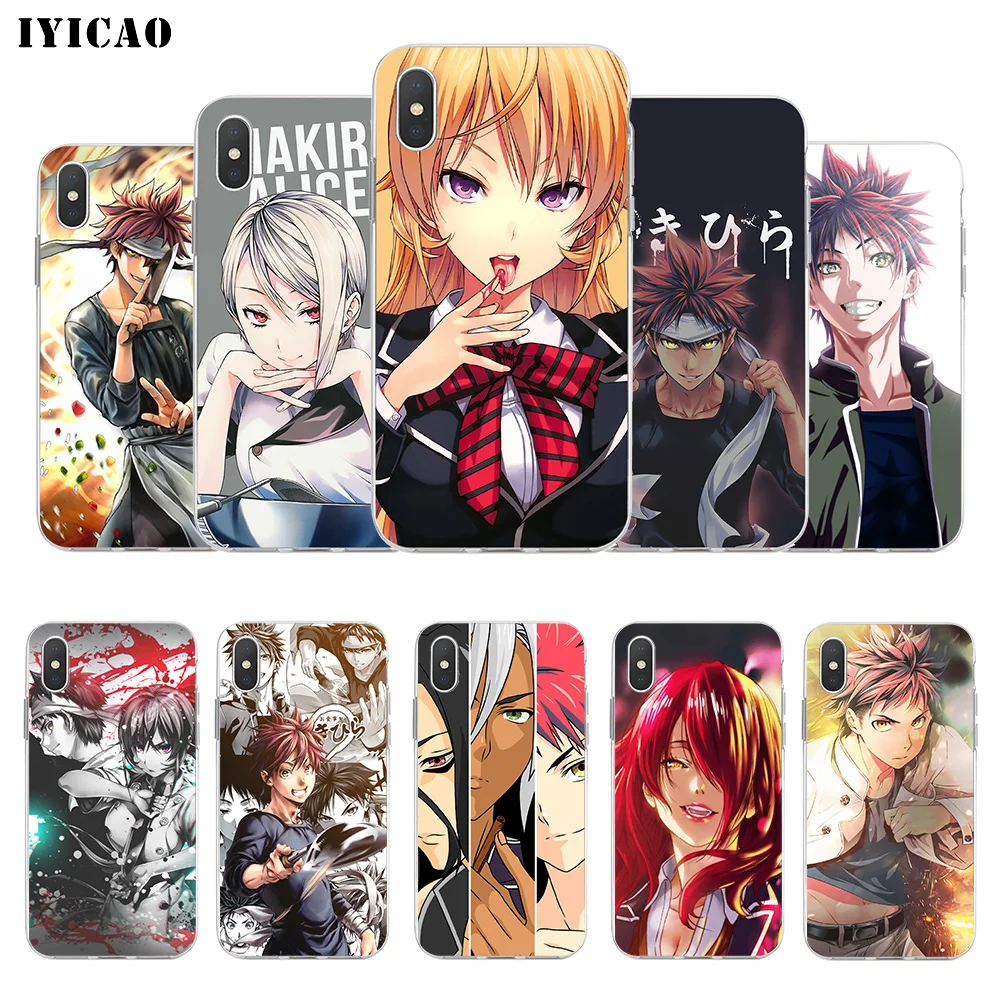 Мягкий силиконовый чехол IYICAO Shokugeki no Soma для iPhone X XR XS MAX 6 6s 7 8 Plus 5 SE из