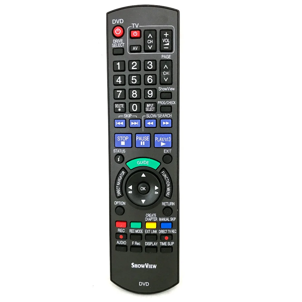 Используется оригинальный пульт дистанционного управления для Panasonic DVD N2QAYB000128 DMR