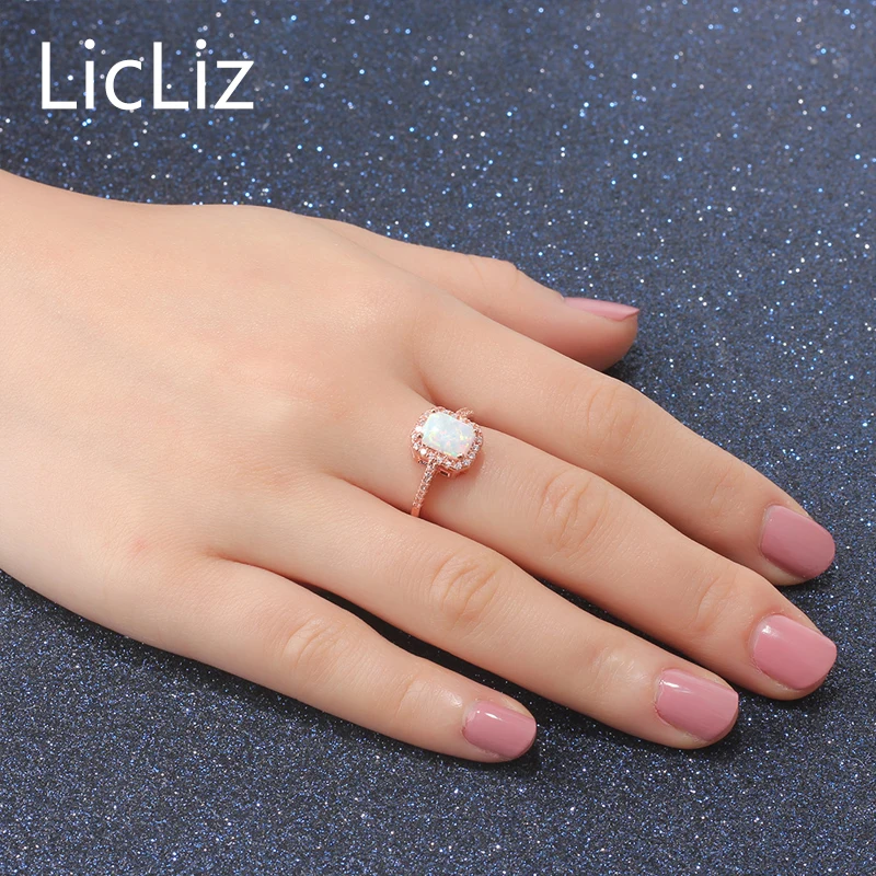 Женское Обручальное Кольцо LicLiz кольцо из стерлингового серебра 925 пробы с