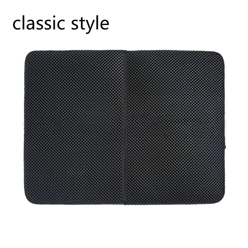 Classic mat Black Коврик для домашних животных, кошек, подстилка, портативный двухслойный EVA водонепроницаемый коврик для кошек, пригодные для носки, Trapper Pad, гладкая поверхность, дышащие отверстия - Цвет: Classic mat Black