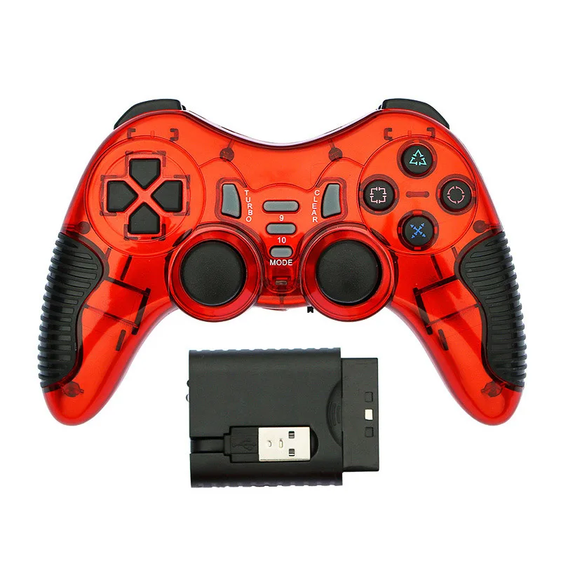 2,4G беспроводной геймпад игровой контроллер MG14 совместим с ПК, PS2, PS3, Android - Цвет: Красный