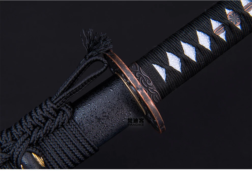 T10 High Carbon Steel Japanese Sword KATANA Full Tang Clay Tempered Blade Sharp Tempered Japanese Katana Samurai Sword Sharp Bla