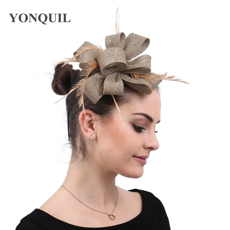 

Ladies Fasion Party Tea Fascinators Hat Hair Accessories For Women Elegant Headwear Headbands Feathers Party Show Headdress