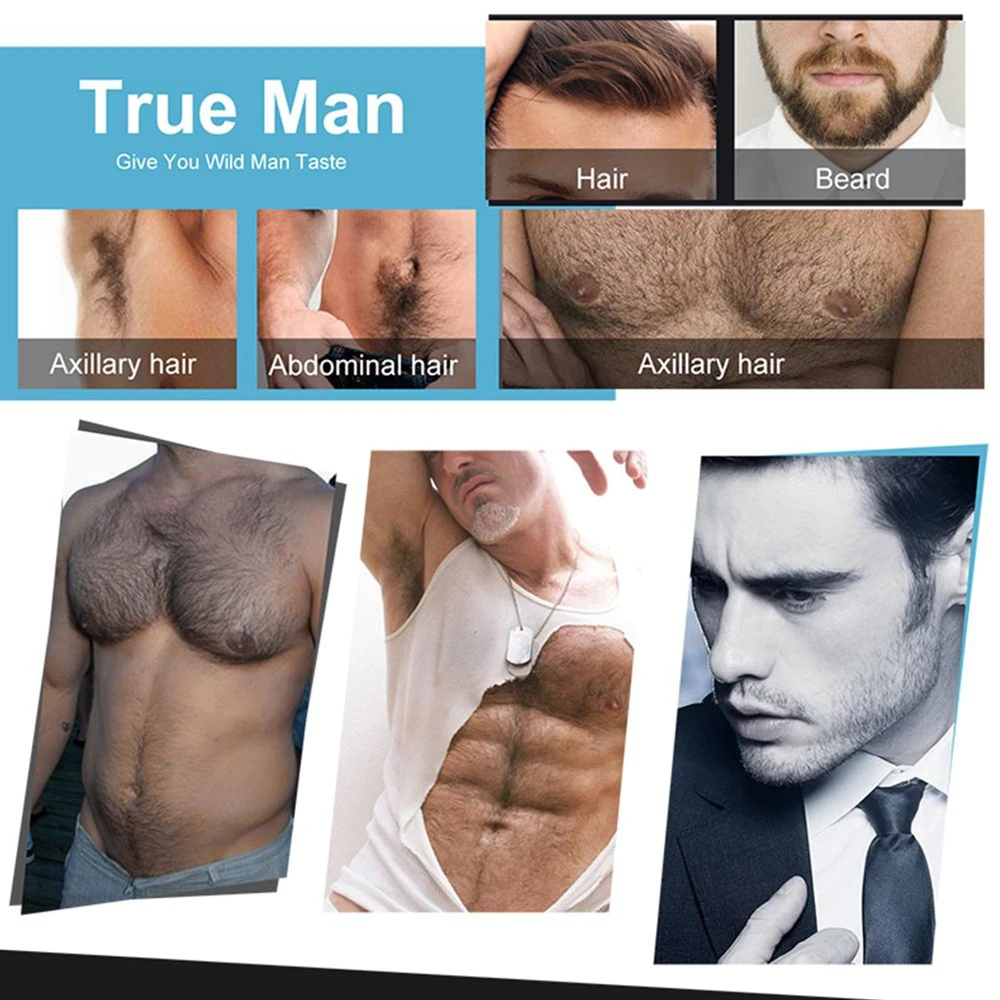 

4 Pcs/Set Beard Growth Kit Barbe Hair Growth Enhancer Set Beard Nourishing Growth Essential Oil Facial Beard Care Kit with Comb