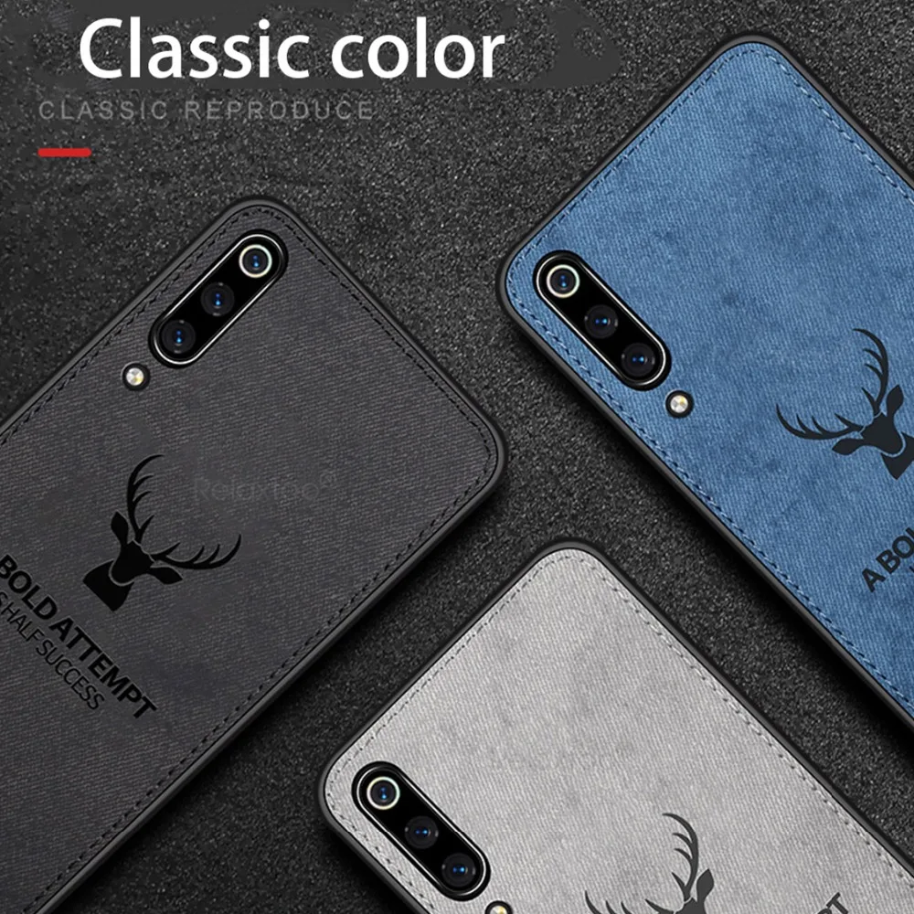 Тканевый чехол для Xiaomi Mi9 Mi 9 мягкая силиконовая рамка защитная задняя крышка на