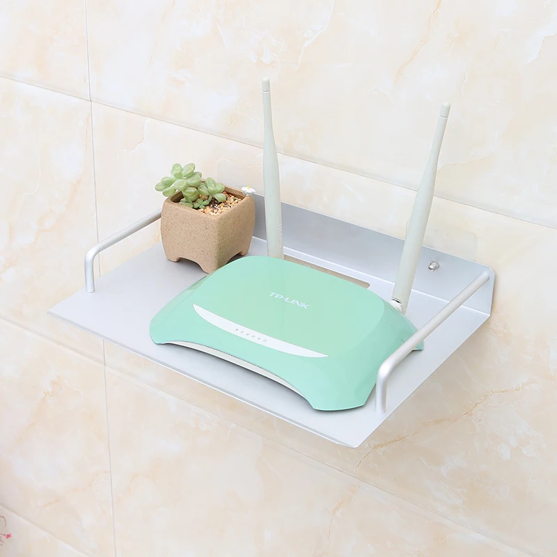 Wifi ящик для хранения алюминиевый беспроводной маршрутизатор стойка для хранения декоративная настенная полка для дома Wifi полка для маршрутизатора настенная ТВ-приставка
