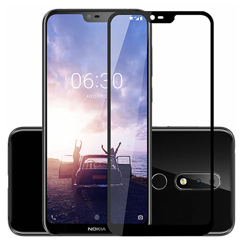 Защитные пленки с полным покрытием экрана для Nokia 6 1 Plus устойчивая к царапинам