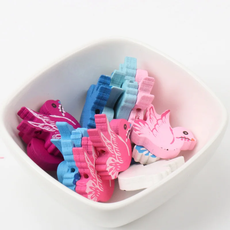 Бусины из натурального дерева, 24x26 мм, 20 шт.