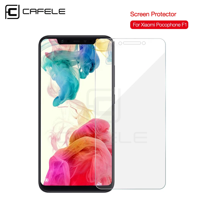CAFELE 2.5D защита для экрана Xiaomi Pocophone F1 закаленное стекло твердость 9H HD Прозрачная