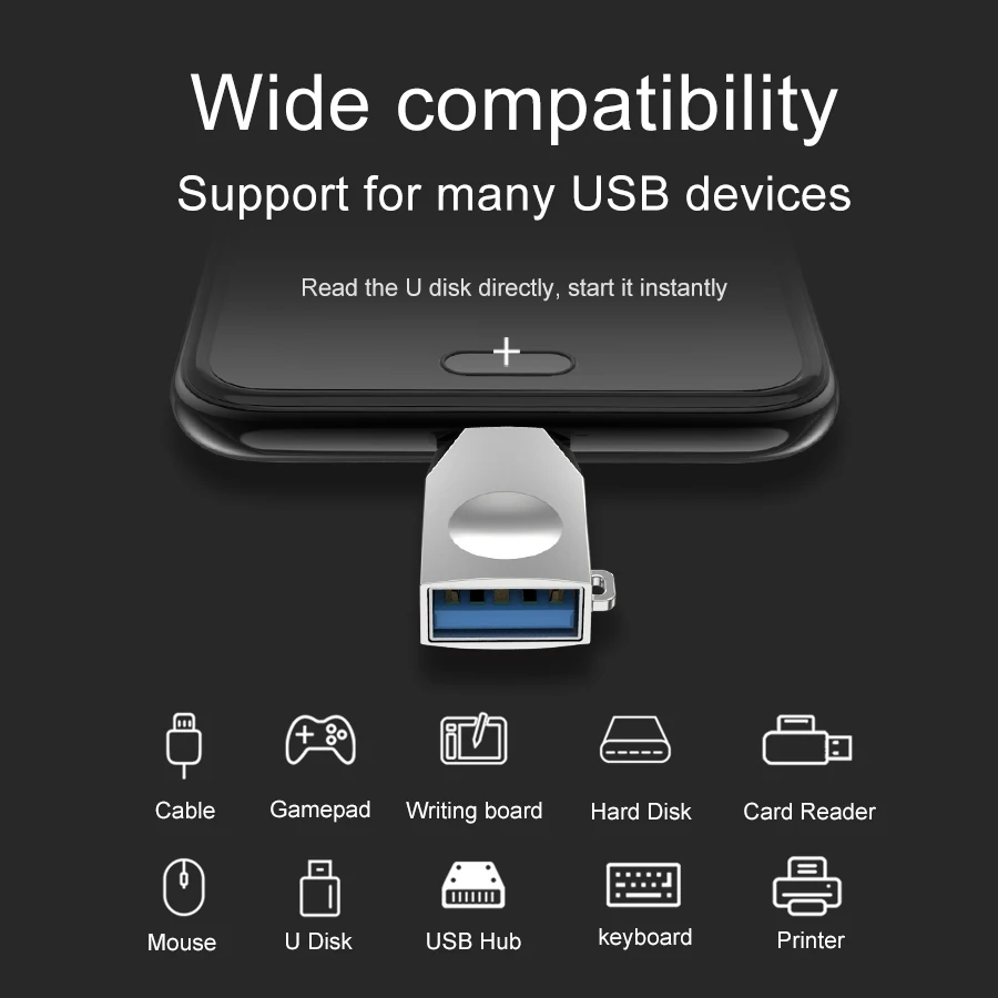 HOCO Micro usb type C OTG адаптер USBC type-c OTG конвертер для Xiaomi mix2s 8 mix3 One Plus 6t 6 huawei mate 20 Pro USB адаптер