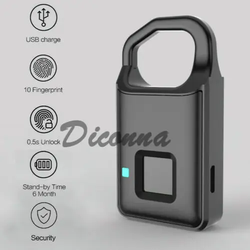Умный Замок без ключа с отпечатком пальца замок для багажа usb-зарядка