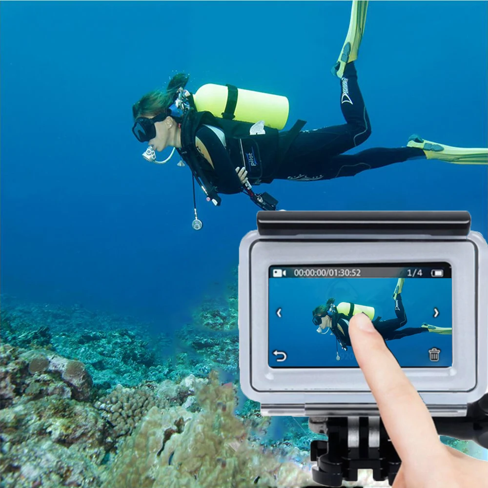 Водонепроницаемый чехол для дайвинга TUYU камеры Xiaomi Yi 4K 2 II подводная съемка