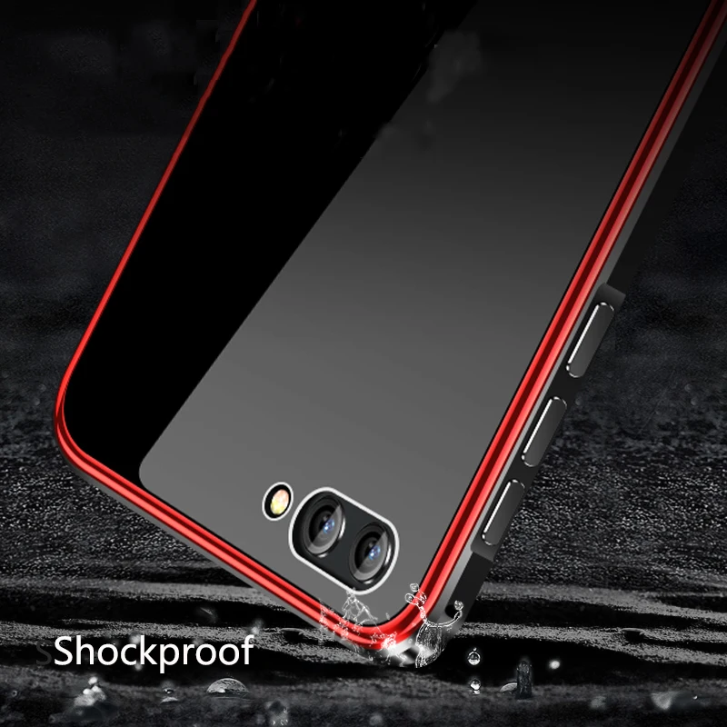 Для huawei Honor View 10 Чехол 9H закаленное стекло задняя зеркальная крышка чехол для V10