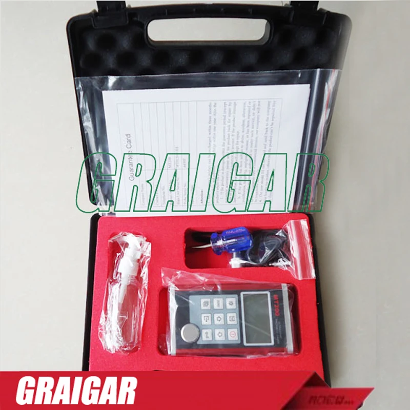 

Ультразвуковой толщиномер MT200, измеритель коррозии, прецизионный измеритель, Разрешение 0,1/0,01 мм, широкий выбор материалов