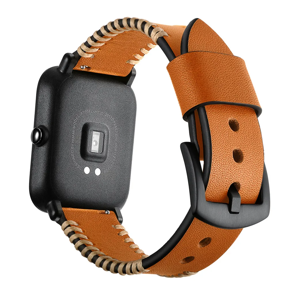Модные Простые Ремешки для наручных часов Huami Amazfit Bip Youth кожаный ремешок браслет