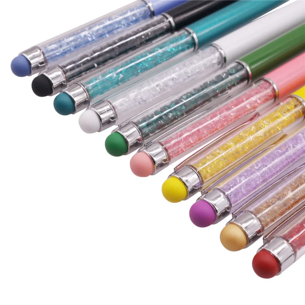 Кристалл Кепки acitor Touch шариковая ручка 0 7 мм горный хрусталь украшения (6 шт.) |