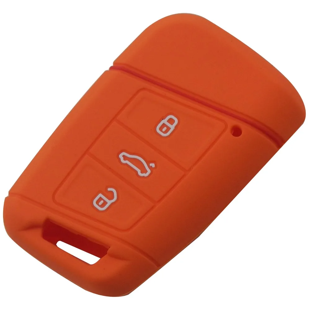 Силиконовый чехол для ключей jingyuqin 10 шт./лот 3 BTNS Volkswagen VW Magotan Passat B8 Skoda A7 умный пульт