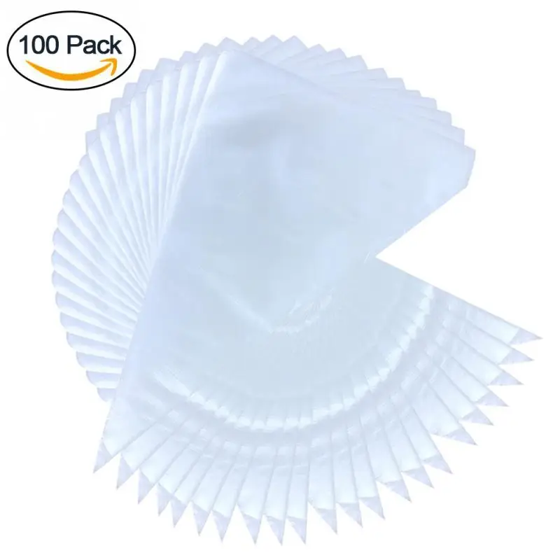 100 шт Кондитерские мешки утолщенные большие кондитеркие PE одноразовые