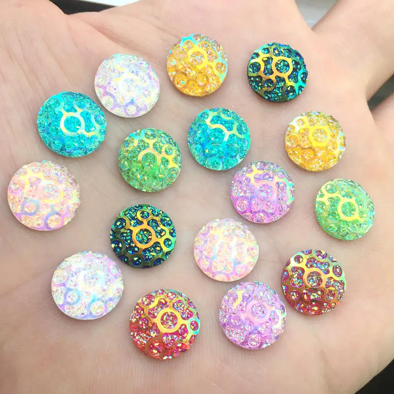 

400pcs/lot 12mm Leopard grain surface Round Flatback Resin Rhinestones No Hole Wedding Dress Accessory A28