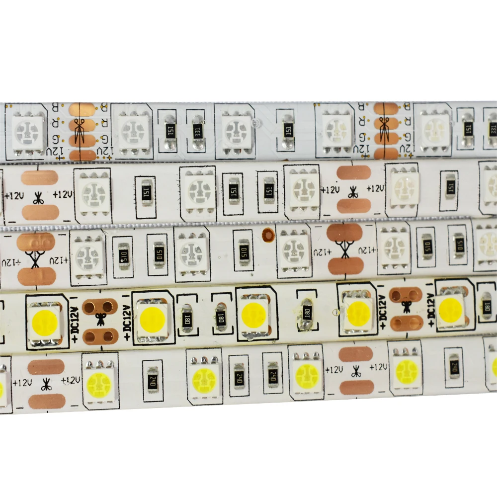5050 IP65 фонасветильник 5 м 60 светодиодов/м RGB Светодиодная лента с 44 клавишами пульт