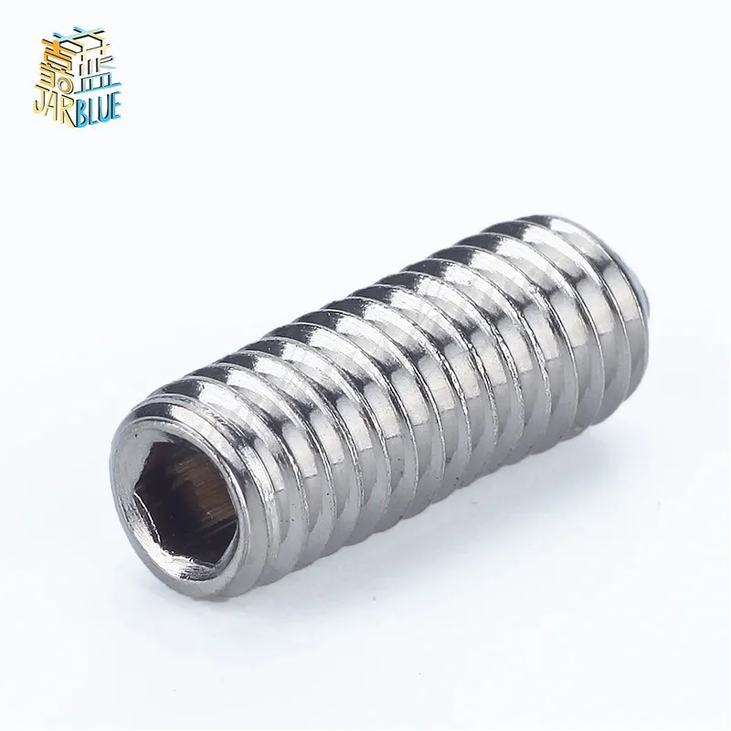 20 шт. 8 #-32 * L/10 #-24 L DIN916 UNC винты из нержавеющей стали Grub Винты с шестигранной