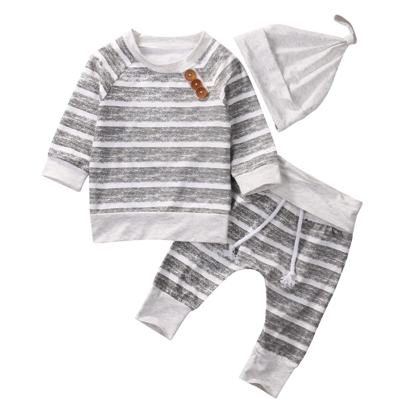 3 шт. футболка и леггинсы для мальчиков в полоску|baby clothing set|baby clothingclothing sets |