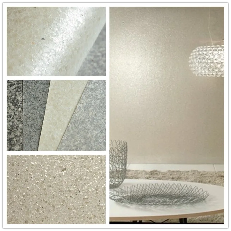 

Heat Insulation wallcovering brick white mica wallpaper for office home hotel decoration