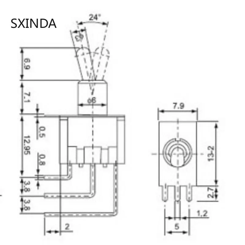 102 Bending Foot Button Switch MTS-102C4 Opening 6MM 3 Second 6A MTS102C4 | Обустройство дома