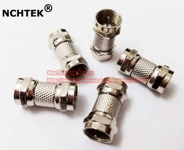 NCHTEK прямой F тип штекер к адаптер Коннектор 25 шт. бесплатная доставка|plug adapter