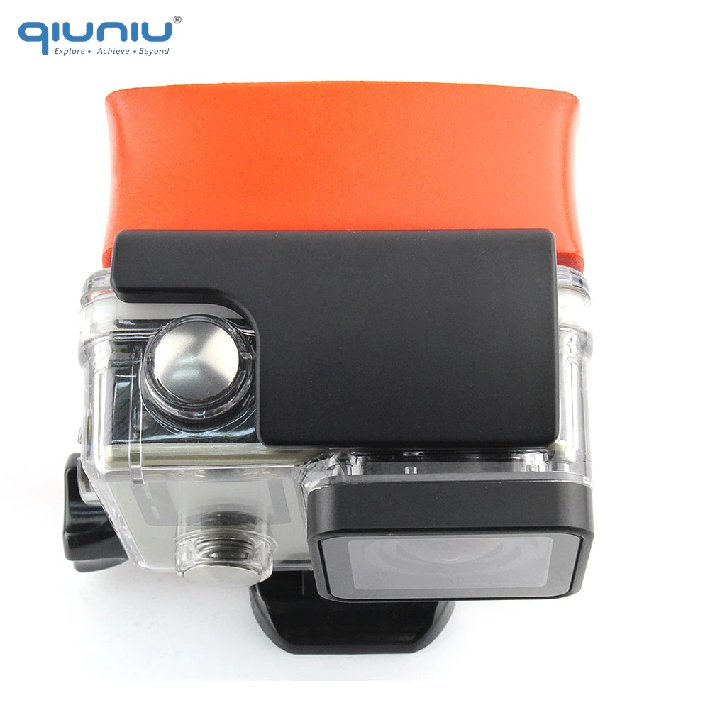QIUNIU для GoPro задняя крышка водонепроницаемый корпус Чехол буй губка с клейкой анти