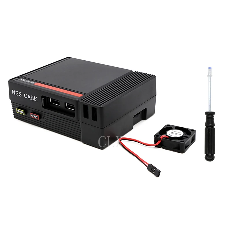 Мини NES чехол Retroflag чехол с охлаждающим вентилятором+ геймпад для Raspberry Pi 3/2/B