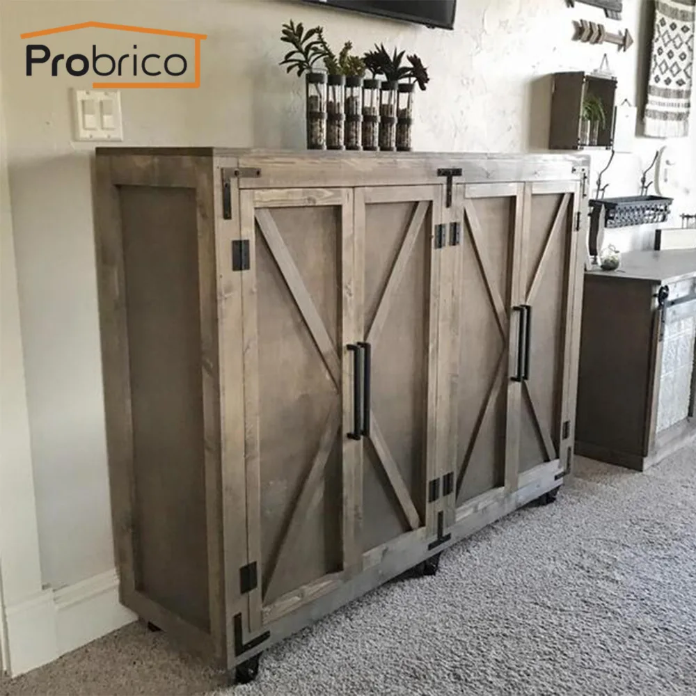 Probrico черные ручки для кухонного шкафа ящика квадратные из нержавеющей стали