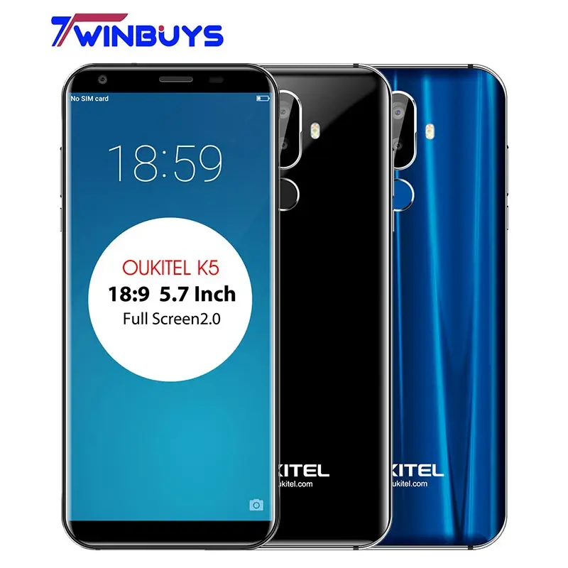 Oukitel K5 мобильный телефон 18:9 полный экран 5 7 'ƈ GB Оперативная память 16 Гб