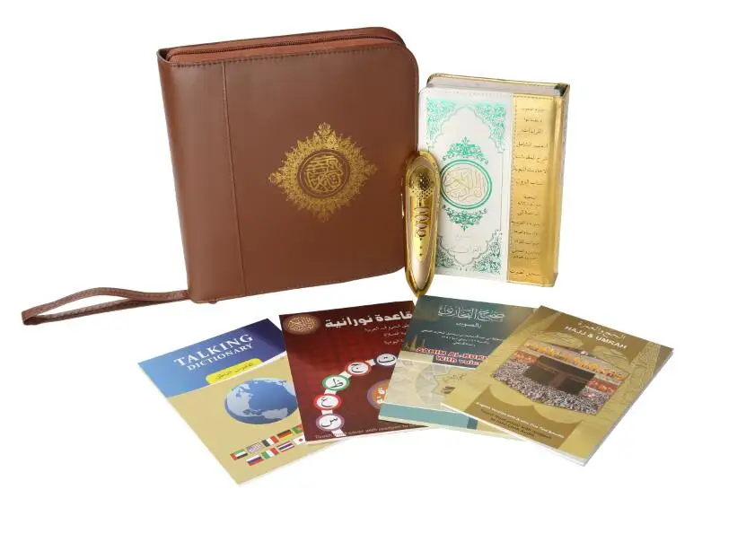 11 Золотая электронная ручка читающая Коран цифровая спикер слово за словом