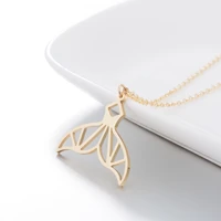daisies whale tail necklace geometric necklaces pendants animal jewelry mermaid party for women
