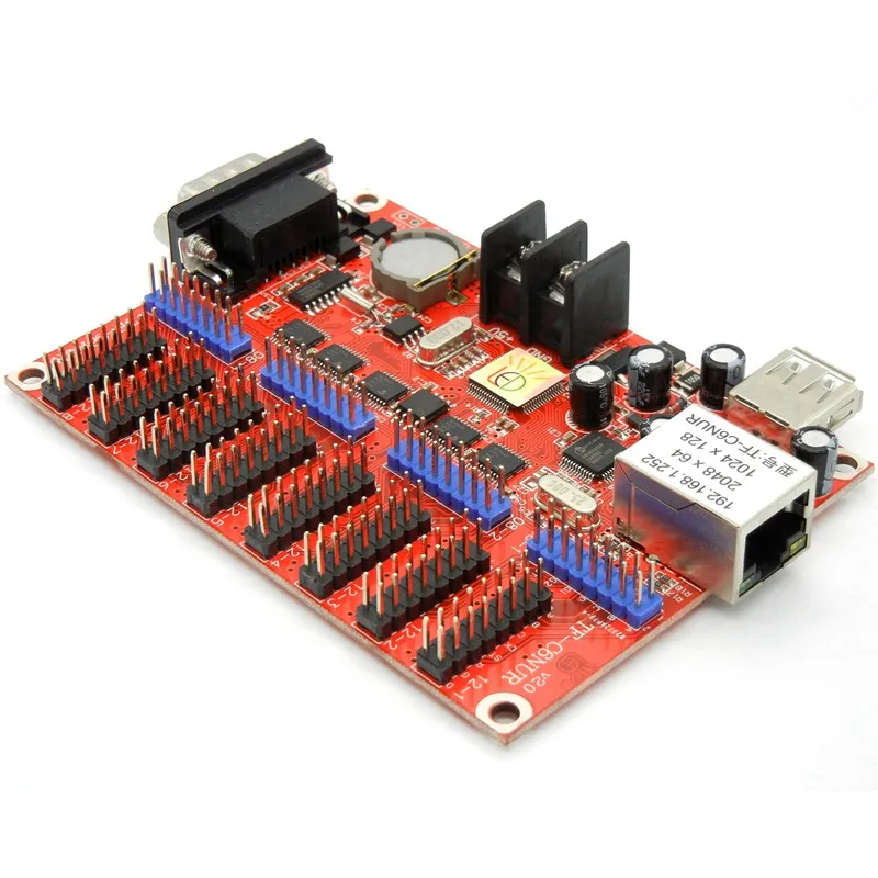 TF C6NUR светодиодный знак Управление карта сети RJ45 LAN + USB RS232 2048*64 Пиксели Поддержка с