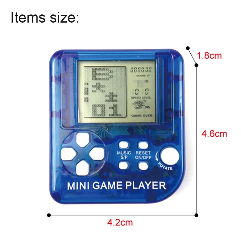 1 шт. Классическая игра тетрис Электронная Мини кибер машина Развивающие игрушки