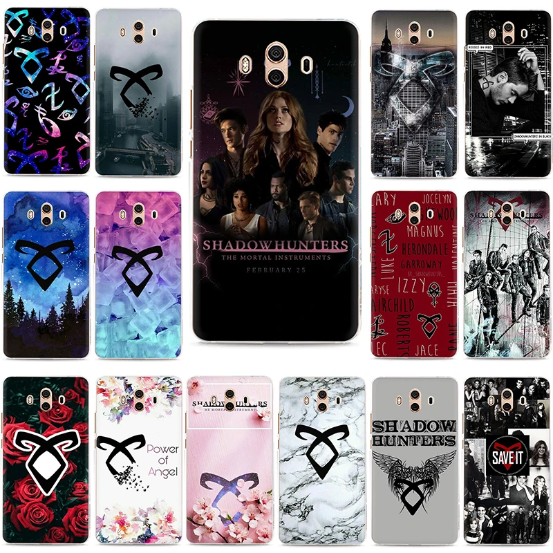 Твердый чехол Shadowhunters для телефона Huawei Y6 Y7 Prime Y9 2017 2018 Mate 10 20 30 Pro Lite Nova 2i 3 3i|Бамперы| |