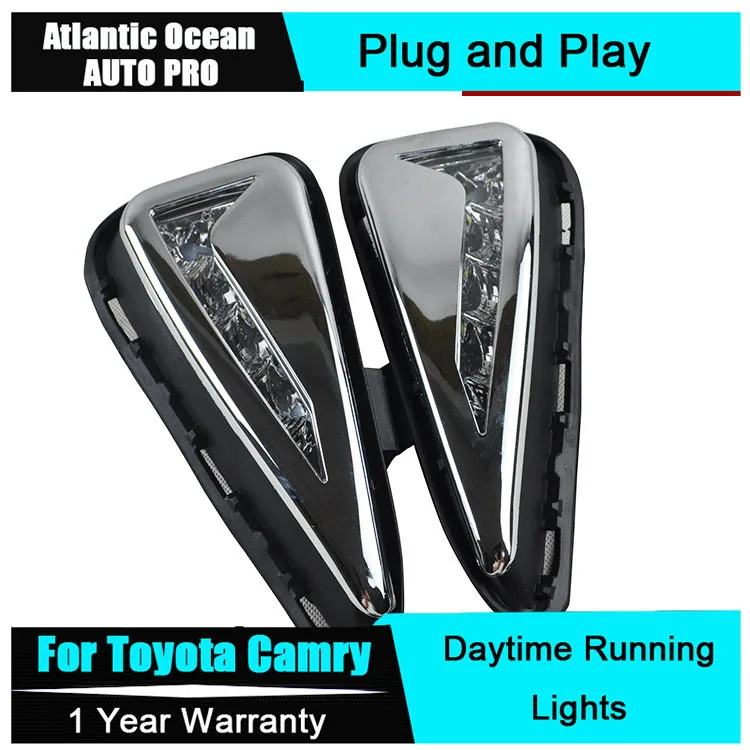AUTO PRO 2015 For Toyota Camry LED DRL fog lights New Daytime Running Light Car Styling parking | Автомобили и мотоциклы
