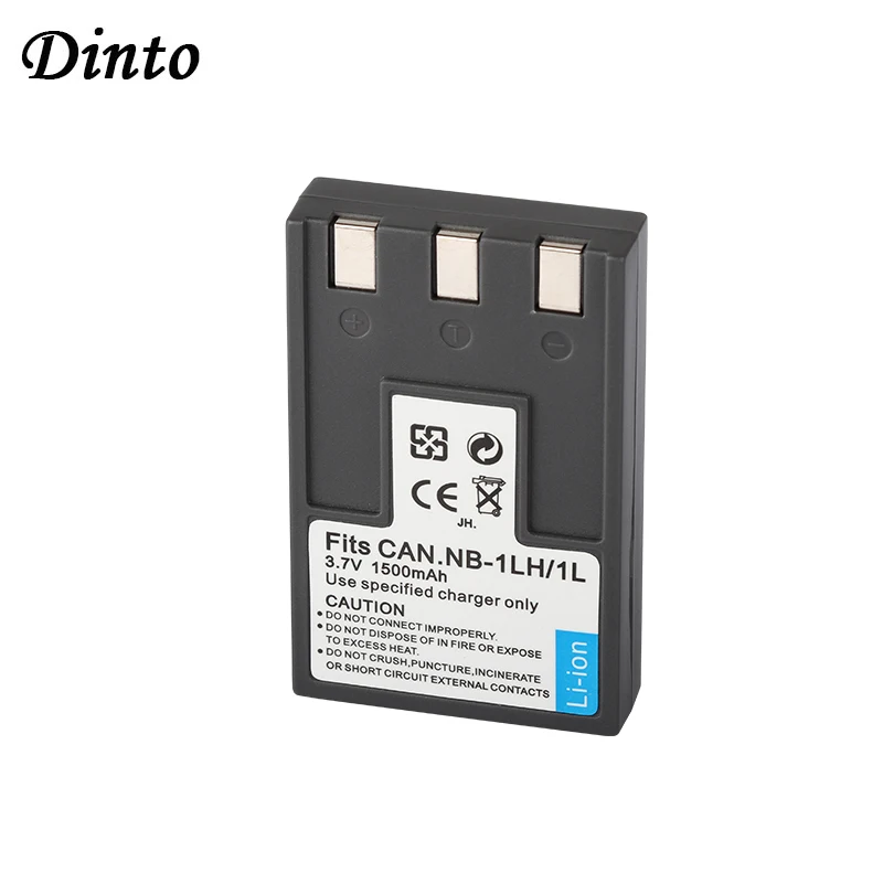 

Аккумуляторная батарея Dinto, 1 шт., 1500 мАч, для цифровой камеры Canon LXUS300, LXUS330, LXUS400, S100, S110, S200, S300, NB1LH, NB, 1 л