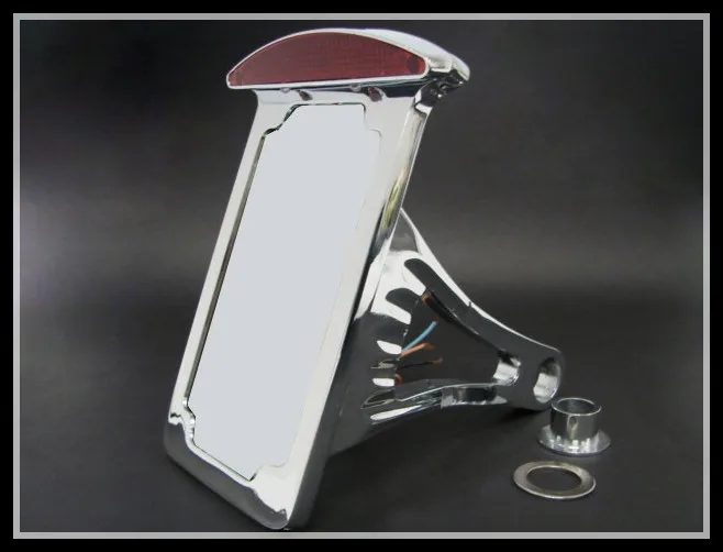Хромированный вертикальный задний стоп-сигнал для номерного знака Harley Softail Tag |