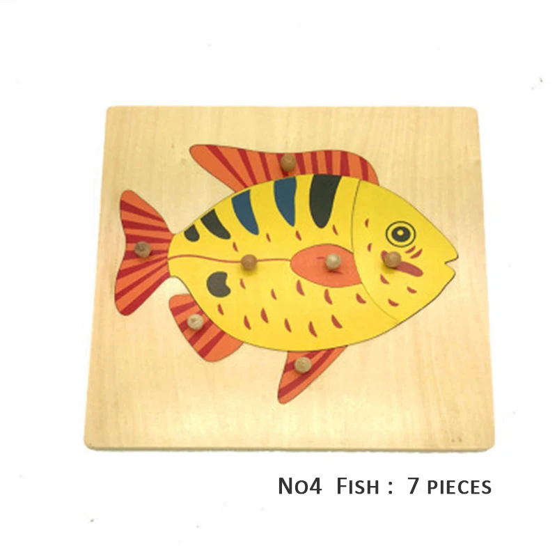 Обучающие игры головоломка Монтессори Радуга Деревянные обучающая игрушка для