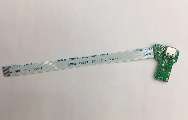 50 наборов 12Pin разъем USB светодиодный зарядная плата с гибким кабелем для PS4 Slim и Pro